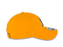Load image into Gallery viewer, Oakland Athletics &#39;47 MLB Clean Up Adjustable Cap Hat Gold Crown/Visor Dark Green/White Logo 
