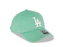Load image into Gallery viewer, Los Angeles Dodgers &#39;47 Brand MLB Clean Up Adjustable Color Pack Cap Hat Blue Tint Crown/Visor White Logo 
