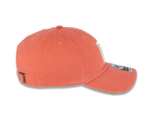Load image into Gallery viewer, Los Angeles Dodgers &#39;47 Brand MLB Clean Up Adjustable Cap Hat Orange Crown/Visor White Logo 
