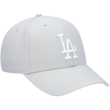 Load image into Gallery viewer, Los Angeles Dodgers &#39;47 Brand MLB MVP Adjustable Cap Hat Gray Crown/Visor White Logo 
