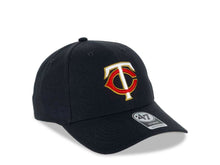 Load image into Gallery viewer, Minnesota Twins &#39;47 MLB MVP Adjustable Cap Hat Navy Crown/Visor Team Color Logo 
