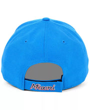 Load image into Gallery viewer, Miami Marlins &#39;47 Brand MLB MVP Adjustable Cap Hat Snapshot Blue Crown/Visor Team Color Logo 
