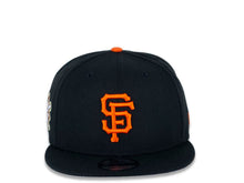 Load image into Gallery viewer, San Francisco Giants New Era MLB 9FIFTY 950 Snapback Cap Hat Black Crown/Visor Orange Logo Jackie Robinson Day Side Patch
