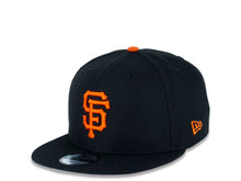 Load image into Gallery viewer, San Francisco Giants New Era MLB 9FIFTY 950 Snapback Cap Hat Black Crown/Visor Orange Logo Jackie Robinson Day Side Patch
