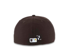 Load image into Gallery viewer, San Diego Padres New Era MLB 59FIFTY 5950 Fitted Cap Hat Brown Crown/Visor Yellow Logo (Paisley)

