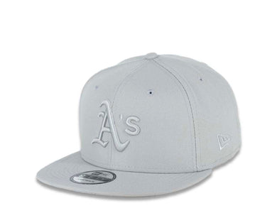 Oakland Athletics New Era MLB 9FIFTY 950 Snapback Color Pack Cap Hat Medium Silver Crown/Visor Medium Silver Logo 