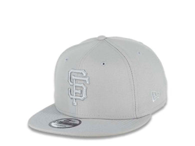 San Francisco Giants New Era MLB 9FIFTY 950 Snapback Color Pack Cap Hat Medium Silver Crown/Visor Medium Silver Logo 