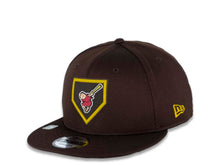 Load image into Gallery viewer, San Diego Padres New Era MLB 9FIFTY 950 2022 Clubhouse Snapback Cap Hat Brown Crown/Visor Team Color “Friar” Logo 
