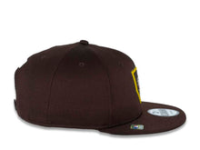 Load image into Gallery viewer, San Diego Padres New Era MLB 9FIFTY 950 2022 Clubhouse Snapback Cap Hat Brown Crown/Visor Team Color “Friar” Logo 
