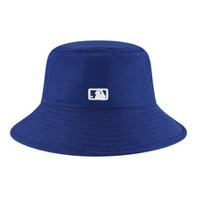 Load image into Gallery viewer, Los Angeles Dodgers New Era MLB Bucket Cap Hat Royal Blue Crown/Visor Royal Blue/White Logo (2022 Batting Practice)
