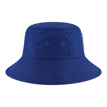 Load image into Gallery viewer, Los Angeles Dodgers New Era MLB Bucket Cap Hat Royal Blue Crown/Visor Royal Blue/White Logo (2022 Batting Practice)

