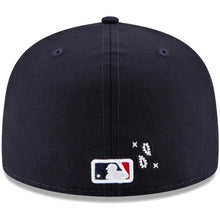 Load image into Gallery viewer, Boston Red Sox New Era MLB 59FIFTY 5950 Fitted Cap Hat Navy Crown/Visor Red/White Logo Green UV (Paisley)
