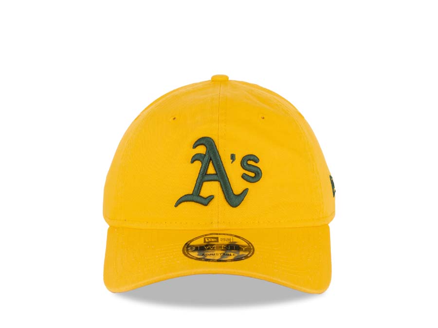 yellow oakland a's hat