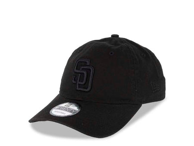 San Diego Padres New Era MLB 9TWENTY 920 Adjustable Cap Hat Black Crown/Visor Black Logo 