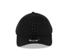 Load image into Gallery viewer, San Diego Padres New Era MLB 9TWENTY 920 Adjustable Cap Hat Black Crown/Visor Black Logo 
