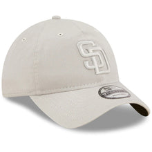 Load image into Gallery viewer, San Diego Padres New Era MLB 9TWENTY 920 Adjustable Cap Hat Medium Silver Light Gray Crown/Visor Medium Silver Light Gray Logo (Color Pack)
