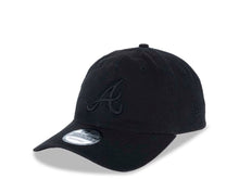 Load image into Gallery viewer, Atlanta Braves New Era MLB 9TWENTY 920 Adjustable Cap Hat Black Crown/Visor Black Logo 
