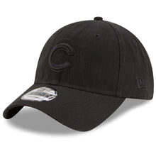 Load image into Gallery viewer, Chicago Cubs New Era MLB 9TWENTY 920 Adjustable Cap Hat Black Crown/Visor Black Logo 
