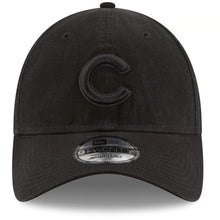 Load image into Gallery viewer, Chicago Cubs New Era MLB 9TWENTY 920 Adjustable Cap Hat Black Crown/Visor Black Logo 
