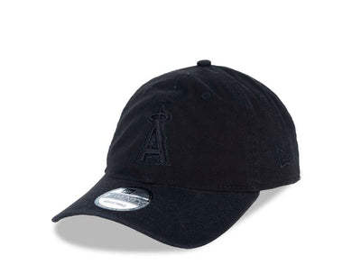 Los Angeles Anaheim Angels New Era MLB 9TWENTY 920 Adjustable Cap Hat Black Crown/Visor Black Logo 