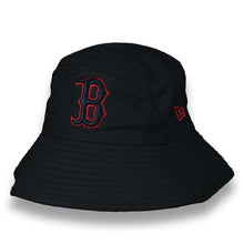 Load image into Gallery viewer, Boston Red Sox New Era MLB Bucket Cap Hat Navy Crown/Visor Navy/Red Logo (2022 Batting Practice)
