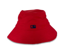 Load image into Gallery viewer, Los Angeles Anaheim Angels New Era MLB Bucket Cap Hat Red Crown/Visor Red/Navy Logo (2022 Batting Practice)
