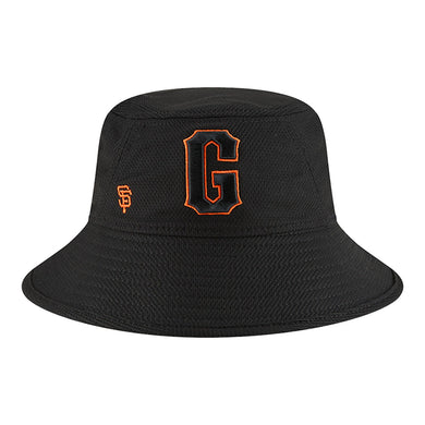 San Francisco Giants New Era MLB Bucket Cap Hat Navy Crown/Visor Black/Orange Logo (2022 Batting Practice)