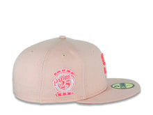 Load image into Gallery viewer, San Diego Padres New Era MLB 59FIFTY 5950 Fitted Cap Hat Blush Sky Crown/Visor Pink Glow/Pink Logo 25th Anniversary Side Patch Pink Glow UV
