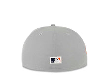 Load image into Gallery viewer, San Diego Padres New Era MLB 59FIFTY 5950 Fitted Cap Hat Gray Crown/Visor White/Orange Logo 50th Anniversary Side Patch Orange UV
