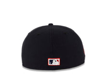 Load image into Gallery viewer, San Diego Padres New Era MLB 59FIFTY 5950 Fitted Cap Hat Dark Navy Crown/Visor White Logo 1984 World Series Side Patch Red UV
