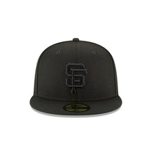 Load image into Gallery viewer, (Youth) San Francisco Giants New Era MLB 59FIFTY 5950 Fitted Cap Hat Black Crown/Visor Black Logo

