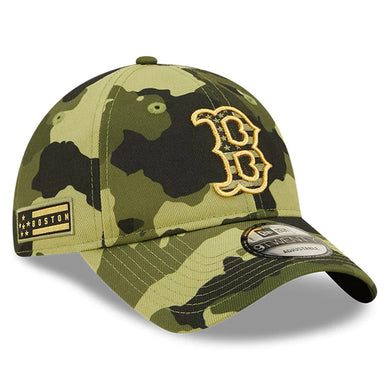 Boston Red Sox New Era MLB 9TWENTY 920 Adjustable Cap Hat Camo Crown/Visor Camo Logo (2022 Armed Forces Day)