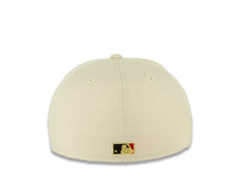 Load image into Gallery viewer, San Diego Padres New Era MLB 59FIFTY 5950 Fitted Cap Hat Stone White Crown/Visor Red/Metallic Gold Logo 40th Anniversary Side Patch Red UV
