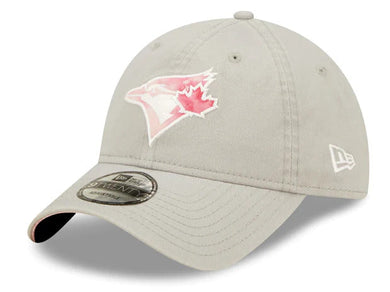 Toronto Blue Jays New Era MLB 9TWENTY 920 Adjustable Cap Hat Gray Crown/Visor Pink/White Logo (2022 Mother's Day)