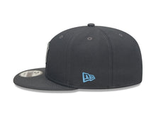 Load image into Gallery viewer, New York Yankees New Era MLB 9FIFTY 950 Snapback Cap Hat Dark Gray Crown/Visor Sky Blue/Gray Logo (2022 Father&#39;s Day)
