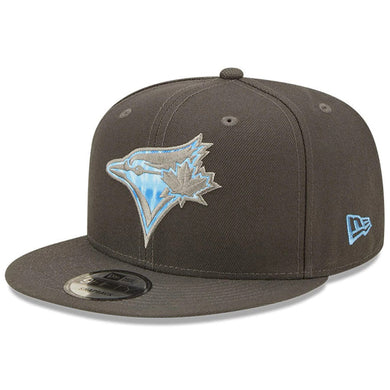 Toronto Blue Jays New Era MLB 9FIFTY 950 Snapback Cap Hat Dark Gray Crown/Visor Sky Blue/Gray Logo (2022 Father's Day)