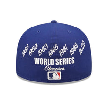 Load image into Gallery viewer, Los Angeles Dodgers New Era MLB 59FIFTY 5950 Fitted Cap Hat Royal Blue Crown/Visor Team Color Logo with 7x Crown Rose (Crown Champs)
