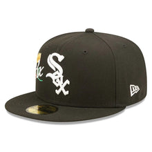 Load image into Gallery viewer, Chicago White Sox New Era MLB 59FIFTY 5950 Fitted Cap Hat Black Crown/Visor Team Color Logo with 3x Crown Rose (Crown Champs)
