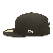 Load image into Gallery viewer, Chicago White Sox New Era MLB 59FIFTY 5950 Fitted Cap Hat Black Crown/Visor Team Color Logo with 3x Crown Rose (Crown Champs)
