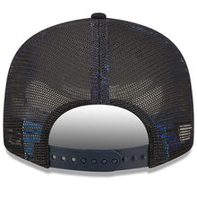 Load image into Gallery viewer, Atlanta Braves New Era MLB 9FIFTY 950Mesh Trucker Snapback Cap Hat Navy Crown/Visor Team Logo with Star 2022 All-Star Game Side Patch (2022 All-Star Game Workout)
