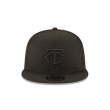 Load image into Gallery viewer, Minnesota Twins New Era MLB 9FIFTY 950 Snapback Cap Hat Black Crown/Visor Black Logo
