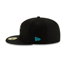 Load image into Gallery viewer, Regina &#39;Reggie&#39; Rocket Power Nickelodeon New Era 59FIFTY 5950 Fitted Cap Hat Black Crown/Visor Cartoon Comic Character Logo 

