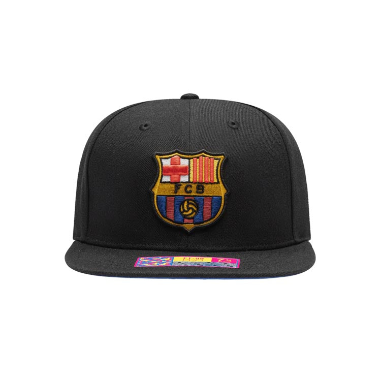 FC Barcelona スナップバックキャップ 黒/青 FC Barcelona blue cap with crest - Junior – Barça Official Store