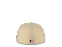 Load image into Gallery viewer, San Diego Padres New Era MLB 59FIFTY 5950 Fitted Cap Hat Chrome White Crown/Visor Brown/Pink Swinging Friar Logo 40th Anniversary Side Patch Brown UV

