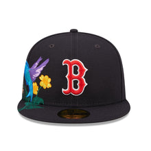 Load image into Gallery viewer, Boston Red Sox New Era MLB 59FIFTY 5950 Fitted Cap Hat Navy Crown/Visor Team Color Logo (Blooming)
