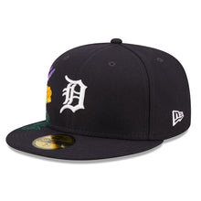 Load image into Gallery viewer, Detroit Tigers New Era MLB 59FIFTY 5950 Fitted Cap Hat Navy Crown/Visor Team Color Logo (Blooming)

