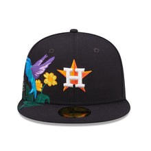 Load image into Gallery viewer, Houston Astros New Era MLB 59FIFTY 5950 Fitted Cap Hat Navy Crown/Visor Team Color Logo (Blooming)
