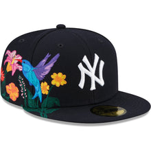 Load image into Gallery viewer, New York Yankees New Era MLB 59FIFTY 5950 Fitted Cap Hat Dark Navy Crown/Visor White Logo (Blooming)
