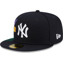 Load image into Gallery viewer, New York Yankees New Era MLB 59FIFTY 5950 Fitted Cap Hat Dark Navy Crown/Visor White Logo (Blooming)
