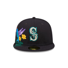 Load image into Gallery viewer, Seattle Mariners New Era MLB 59FIFTY 5950 Fitted Cap Hat Navy Crown/Visor Team Color Logo (Blooming)

